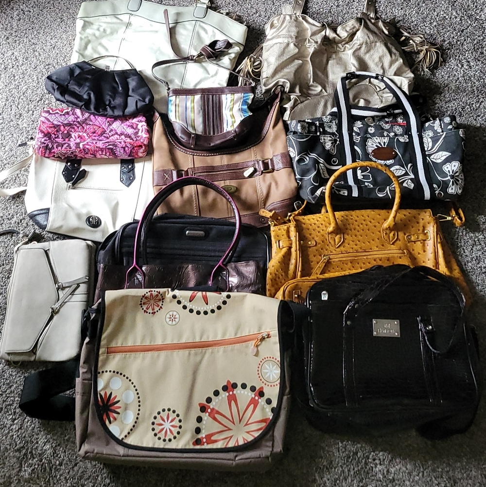 14 Handbag/Purse/Clutch/Wallet Assorted Bundle Lot